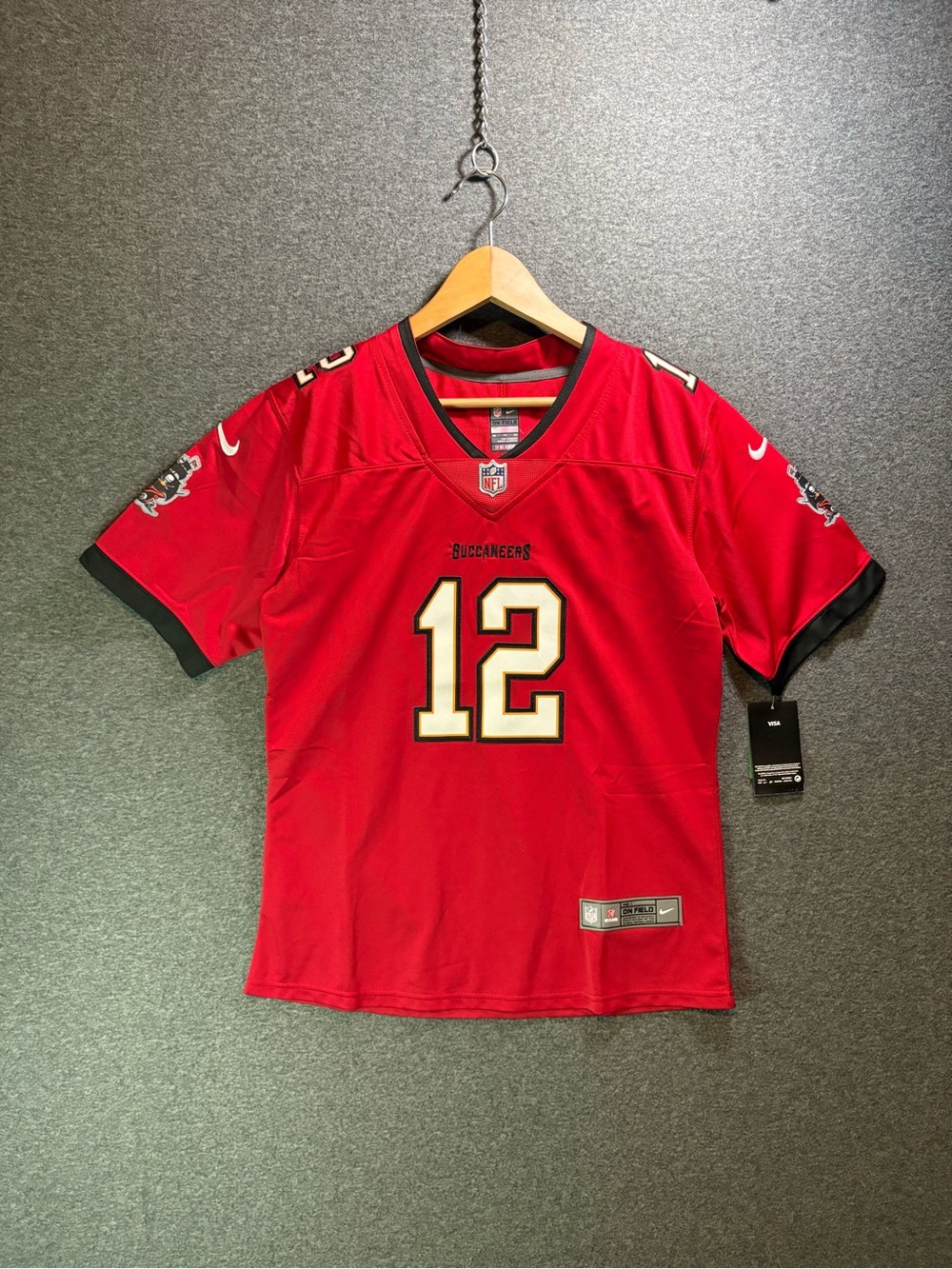 NFL #12 Tom Brady Red Tampa Bay Buccaneers Jersey Size XXL New with Tags